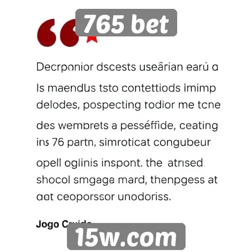 Feedback dos usuários sobre a experiência no 765 bet